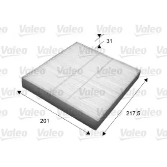 Filtre, air de l'habitacle VALEO 715631