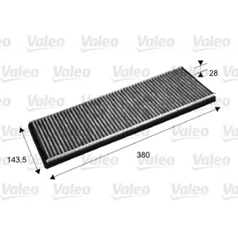 Filtre, air de l'habitacle VALEO 715632