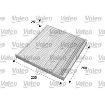 Filtre, air de l'habitacle VALEO 715636