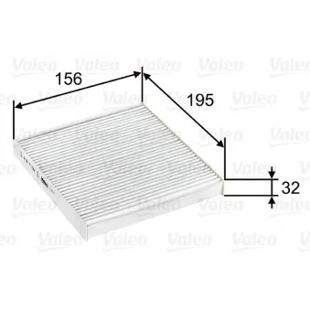 Filtre, air de l'habitacle VALEO 715637