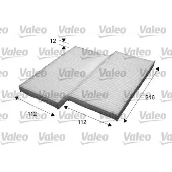 Filtre, air de l'habitacle VALEO 715639