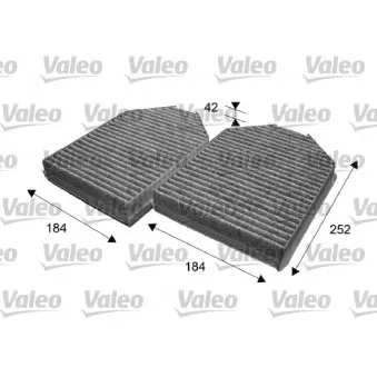 Filtre, air de l'habitacle VALEO 715640
