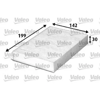 Filtre, air de l'habitacle VALEO 715644