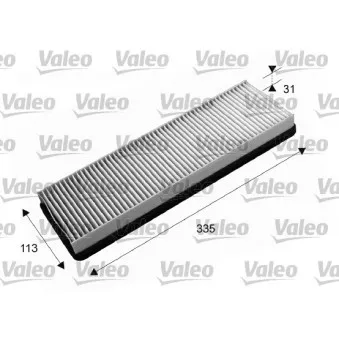 Filtre, air de l'habitacle VALEO