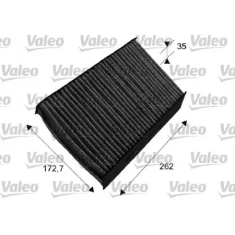Filtre, air de l'habitacle VALEO 715647