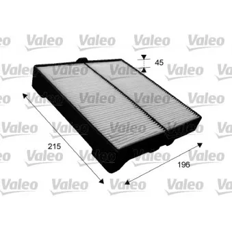 Filtre, air de l'habitacle VALEO 715651
