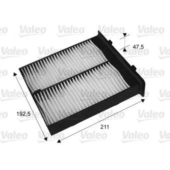 Filtre, air de l'habitacle VALEO 715652
