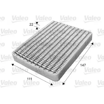 Filtre, air de l'habitacle VALEO 715656
