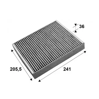 Filtre, air de l'habitacle VALEO 715659
