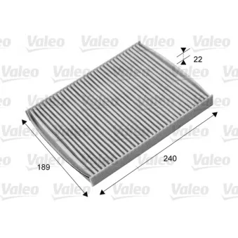 Filtre, air de l'habitacle VALEO 715661