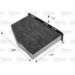 Filtre, air de l'habitacle VALEO 715665 - Visuel 1
