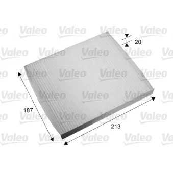 Filtre, air de l'habitacle VALEO 715668