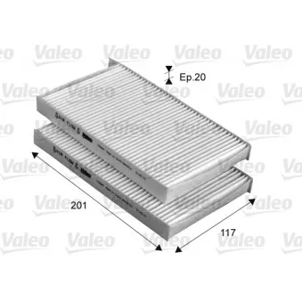 Filtre, air de l'habitacle VALEO