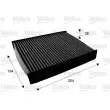 Filtre, air de l'habitacle VALEO 715672 - Visuel 1