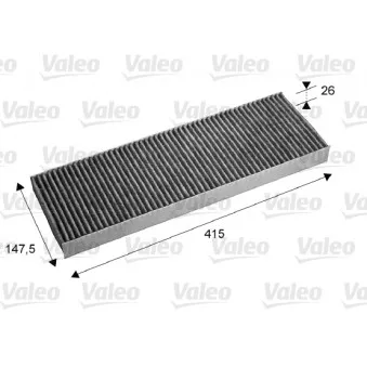 Filtre, air de l'habitacle VALEO 715675