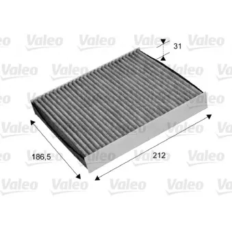 Filtre, air de l'habitacle VALEO 715680