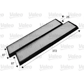 Filtre, air de l'habitacle VALEO 715684