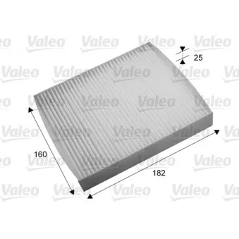 Filtre, air de l'habitacle VALEO 715691