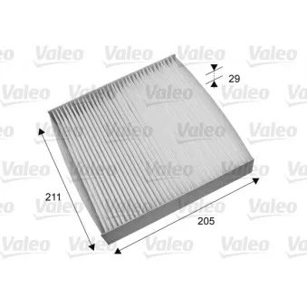 Filtre, air de l'habitacle VALEO 715692