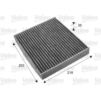 Filtre, air de l'habitacle VALEO 715693