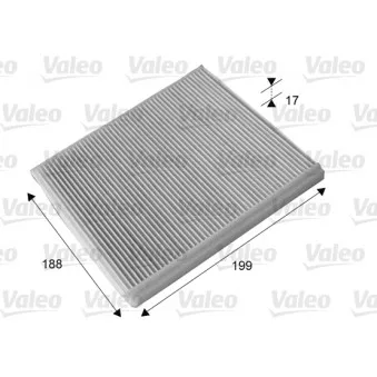 Filtre, air de l'habitacle VALEO 715698