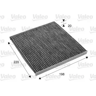 Filtre, air de l'habitacle VALEO 715701