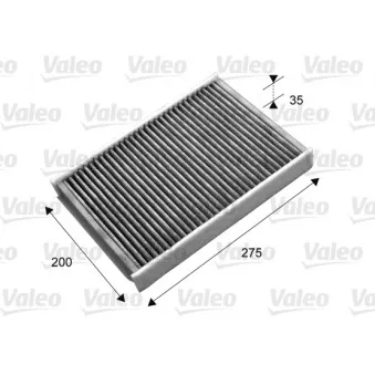 Filtre, air de l'habitacle VALEO 715702