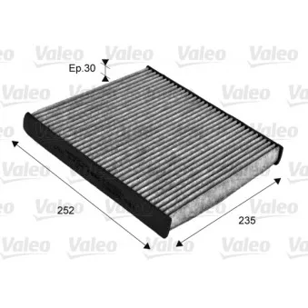Filtre, air de l'habitacle VALEO 715720