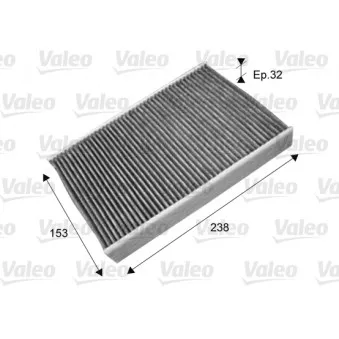 Filtre, air de l'habitacle VALEO 715722
