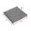 Filtre, air de l'habitacle VALEO 715725 - Visuel 1