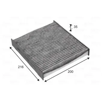 Filtre, air de l'habitacle VALEO 715725