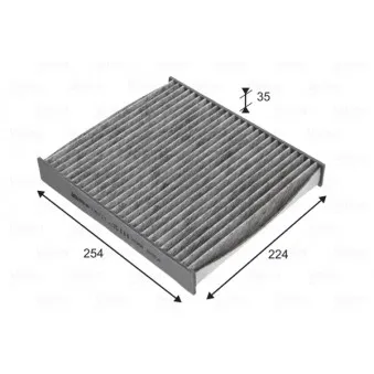Filtre, air de l'habitacle VALEO 715727