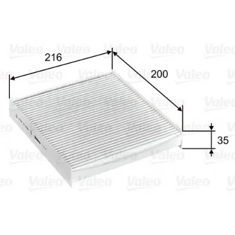 Filtre, air de l'habitacle VALEO