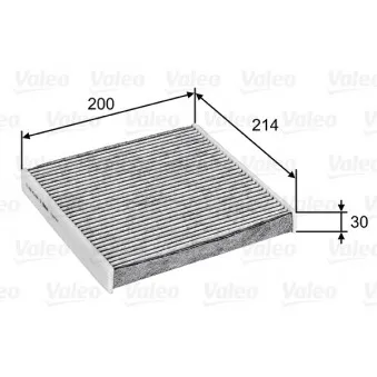 Filtre, air de l'habitacle VALEO 715747