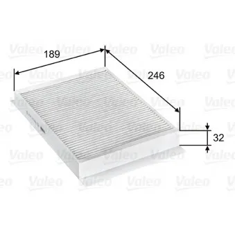 Filtre, air de l'habitacle VALEO 715751