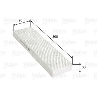 Filtre, air de l'habitacle VALEO 715754
