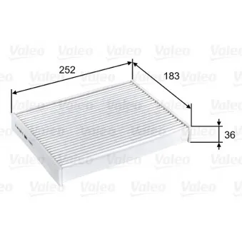 Filtre, air de l'habitacle VALEO 715803