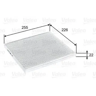 Filtre, air de l'habitacle VALEO 715804