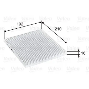 Filtre, air de l'habitacle VALEO 715807