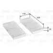 Filtre, air de l'habitacle VALEO 715812 - Visuel 1