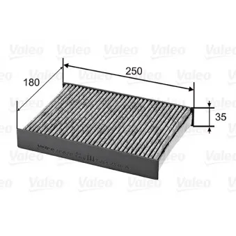 Filtre, air de l'habitacle VALEO