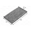 Filtre, air de l'habitacle VALEO 715840 - Visuel 1