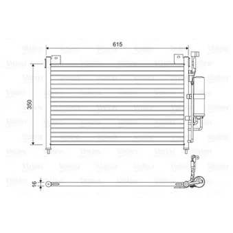 Condenseur, climatisation VALEO 814038
