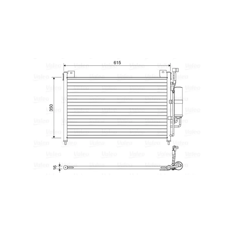 Condenseur, climatisation VALEO 814038