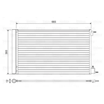 Condenseur, climatisation VALEO 814042