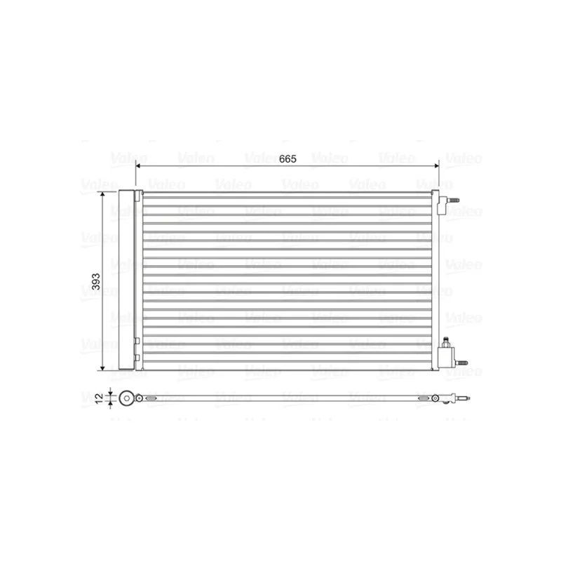 Condenseur, climatisation VALEO 814042