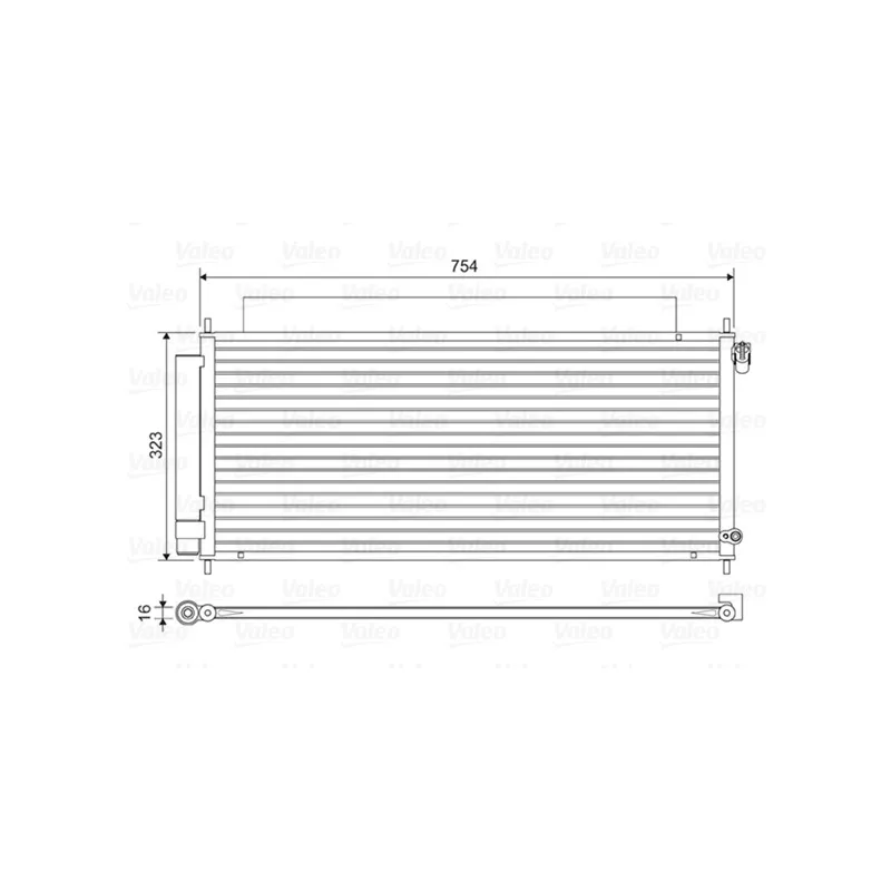 Condenseur, climatisation VALEO 814043