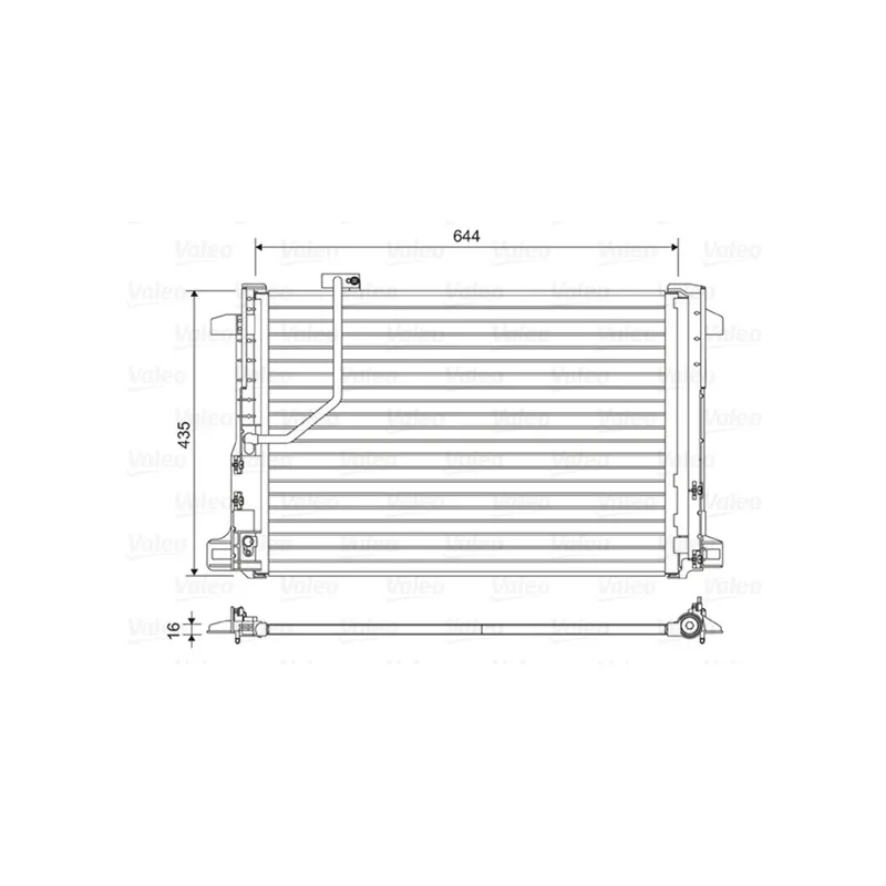 Condenseur, climatisation VALEO 814044