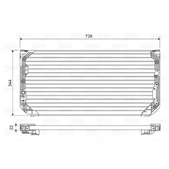 Condenseur, climatisation VALEO 814045