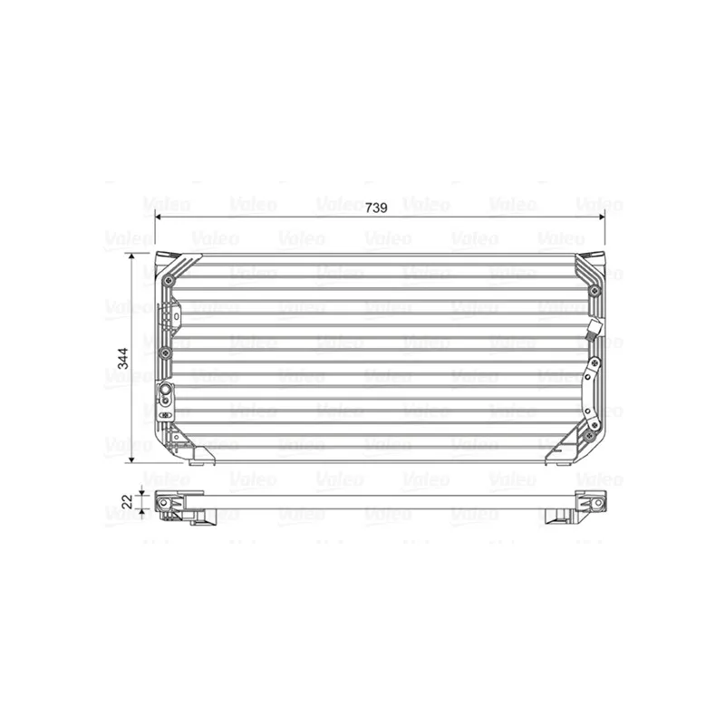 Condenseur, climatisation VALEO 814045